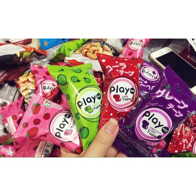 Kẹo cuộn play 7eleven thái lan 10k/ gói