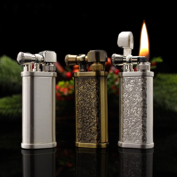 Bật lửa xăng đá zorro 718 cối cổ điển bánh xe quẹt ngang - hột quẹt xăng đá sưu tầm độc lạ