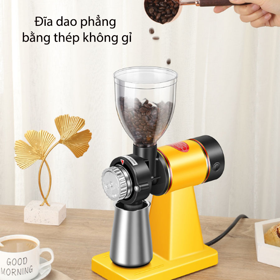 Máy xay hạt cà phê chuyên nghiệp chất lượng cao cấp, máy xay hạt ngũ cốc cafe công suất 180W, Máy nghiền hạt tiện ích HAPP WIN