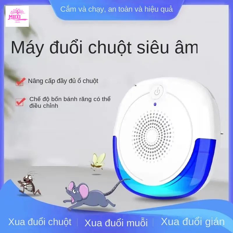 không có chuột mãi mãi Công Nghệ Nhật Bản(Máy Xua Đuổi Chuột) diệt chuột 100% Sử dụng vĩnh viễn 100㎡/1 Máy đuổi muỗi, Gián, Chuột, kiến, côn trùng bằng sóng siêu âm Repeller,Máy đuổi chuột thông,Máy Đuổi Chuột Hiệu,Máy Đuổi Chuột Thông Minh