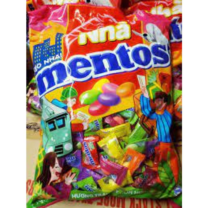 371 viên kẹo nhai mentos hương trái cây hỗn hợp 1kg