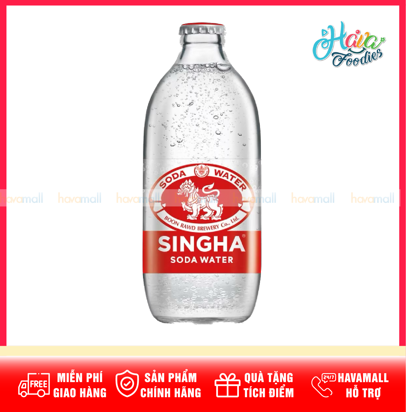 Nước Khoáng Có Gas Singha 325ML – Singha Soda Water