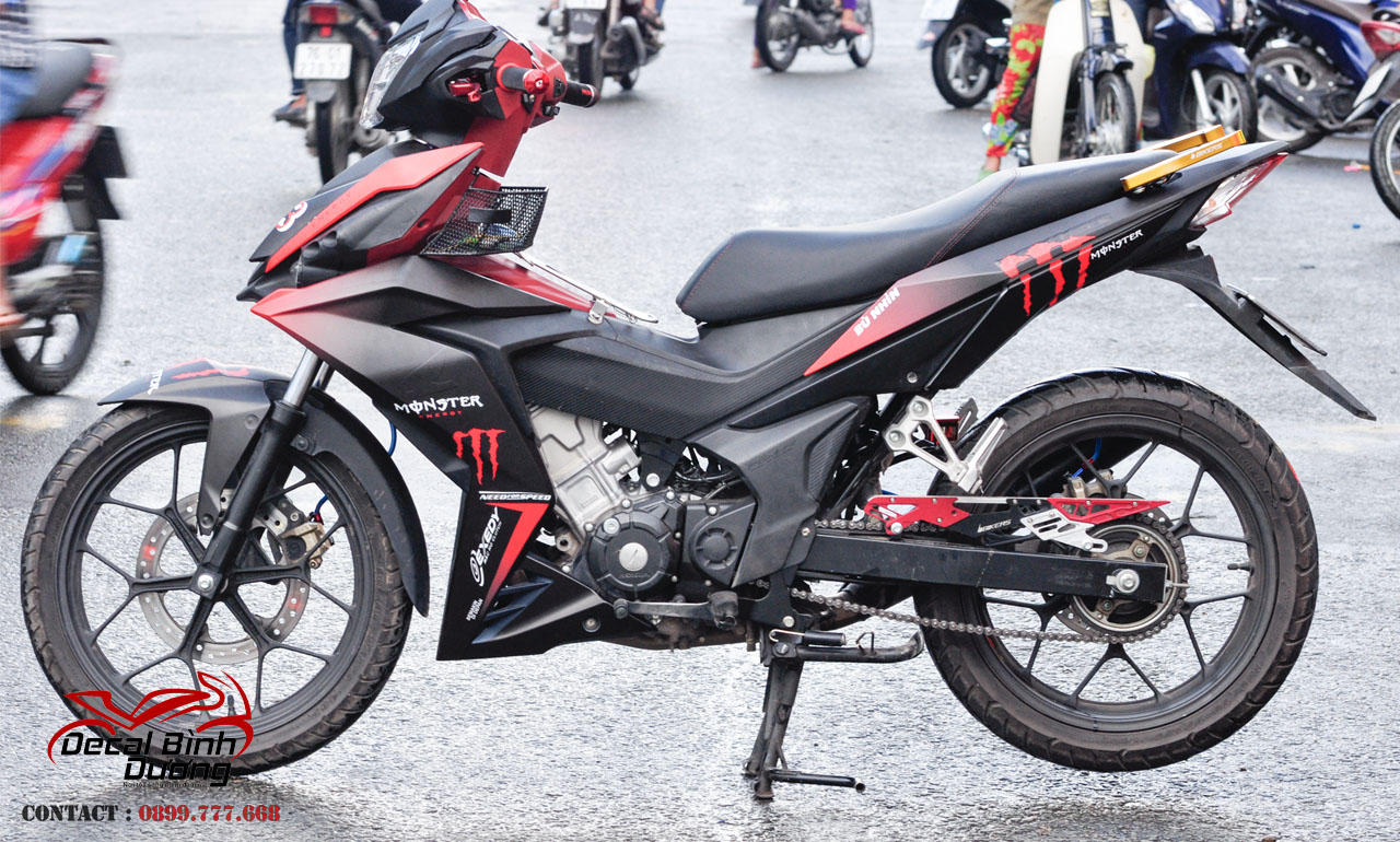 [ẢNH TỰ CHỤP]tem xe winner 150, tem xe winner 150 do den,Tem Xe Winner 150 Đỏ Đen Monster