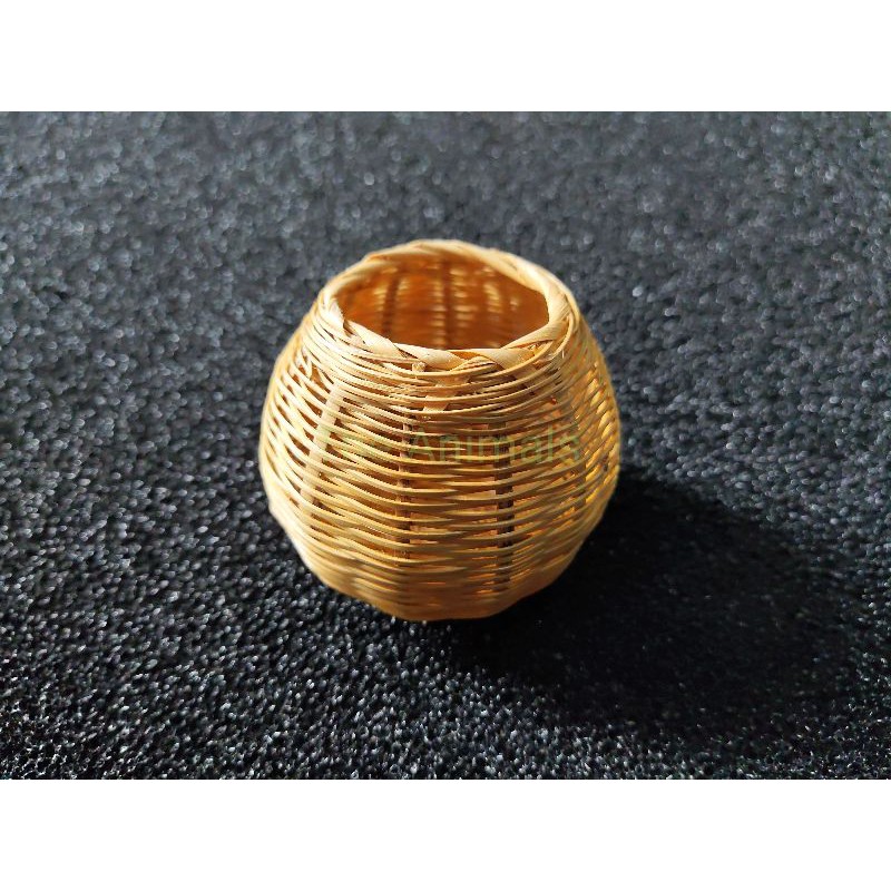[HCM]Cóng đựng sâu thức ăn cho chim bằng tre