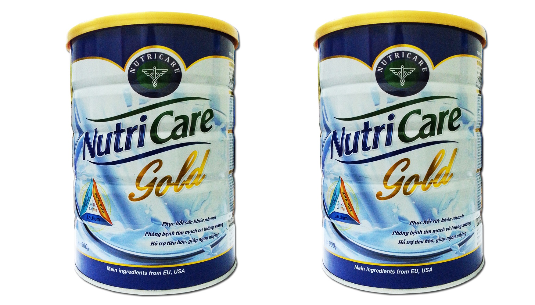 HCM Bộ 2 sữa bột NUTRICARE Gold - 900g