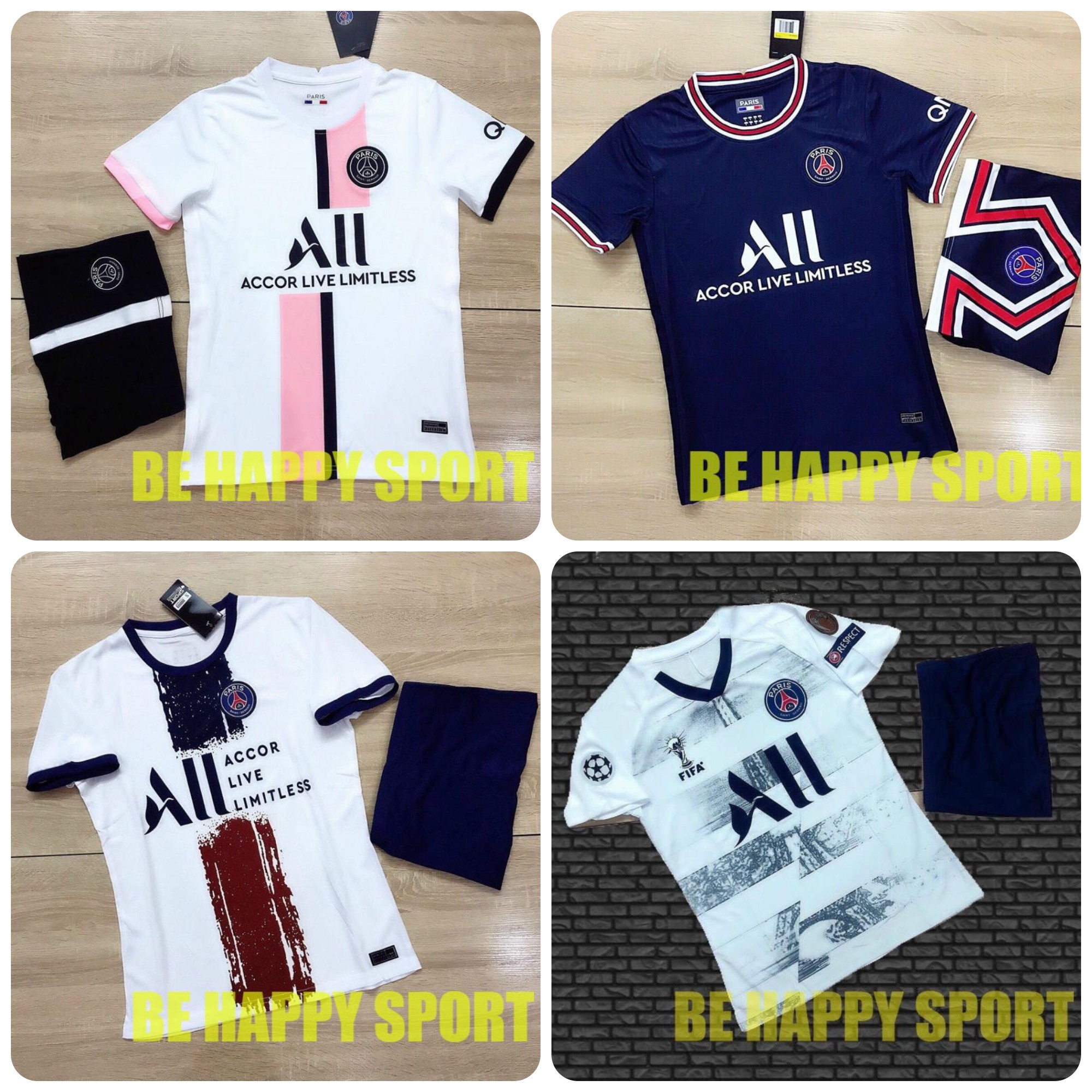 Bộ Áo Đá Banh Paris Saint German (PSG) Nhiều Mẫu Lựa Chọn Cho Fan - Áo Thể Thao Nam PP Bởi Sports Trend