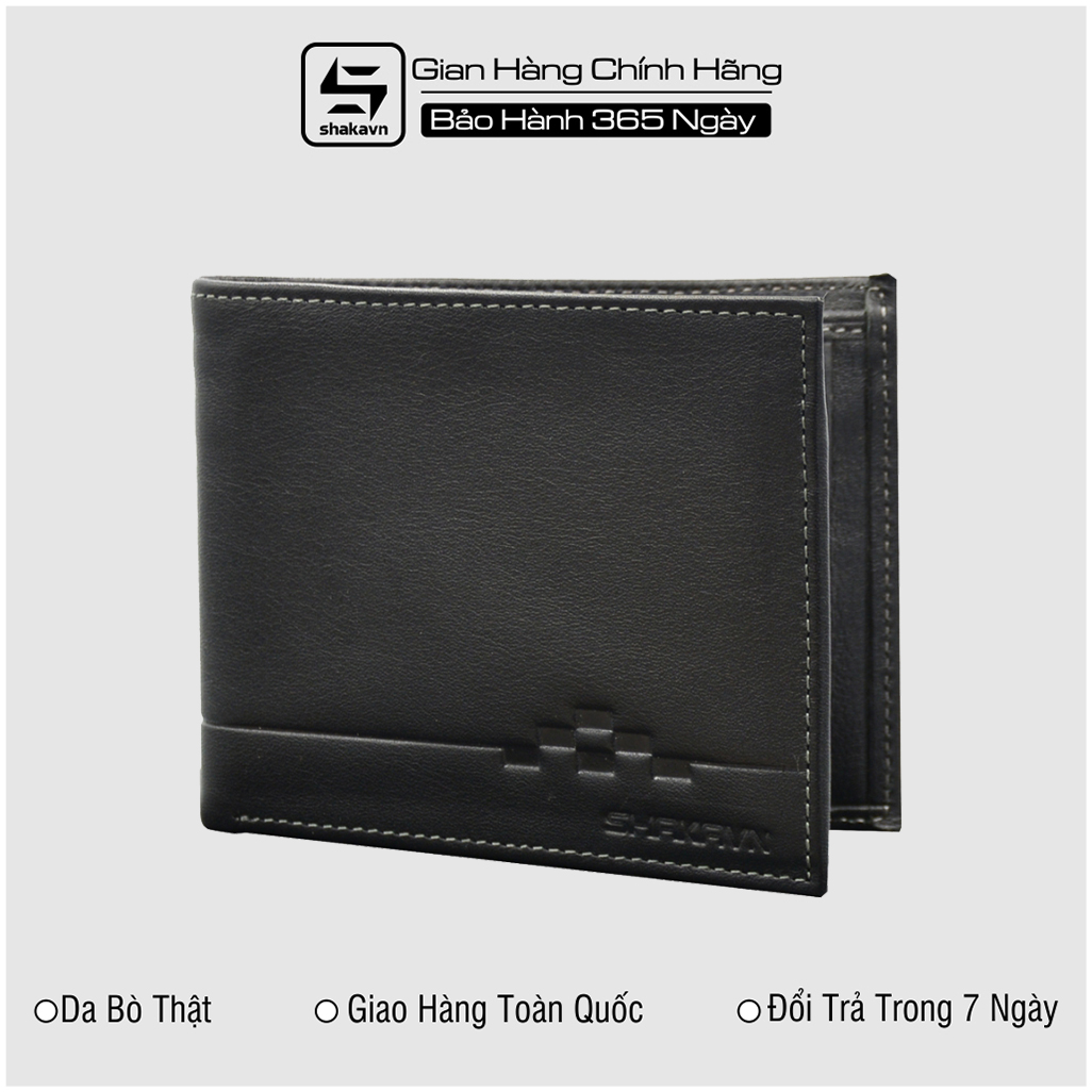 Ví nam da bò nguyên miếng shakavn sk101n