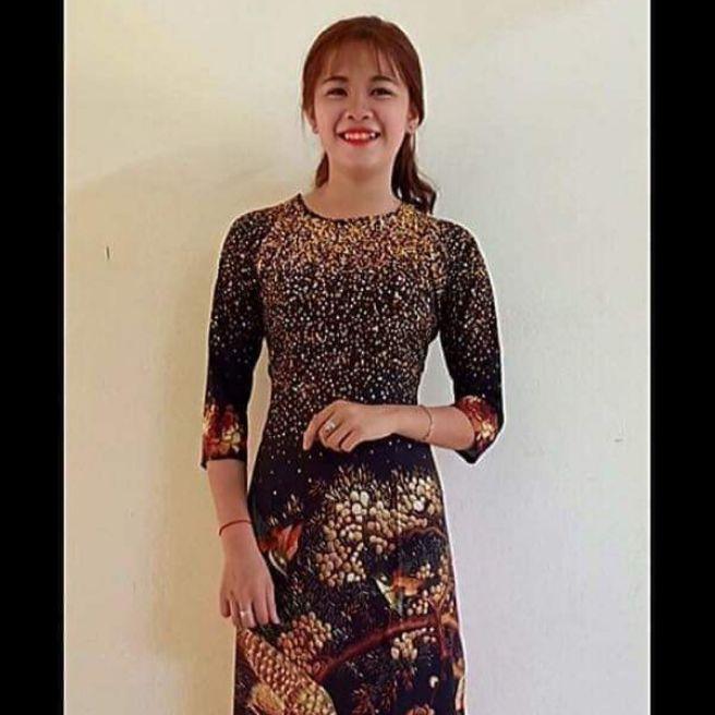 Áo dài may sẵn kèm quần