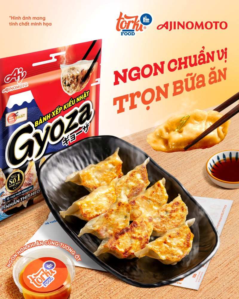 Bánh xếp kiểu Nhật Gyoza Ajinomoto hot hit - Bịch 570gr 30 cái (giao hcm)