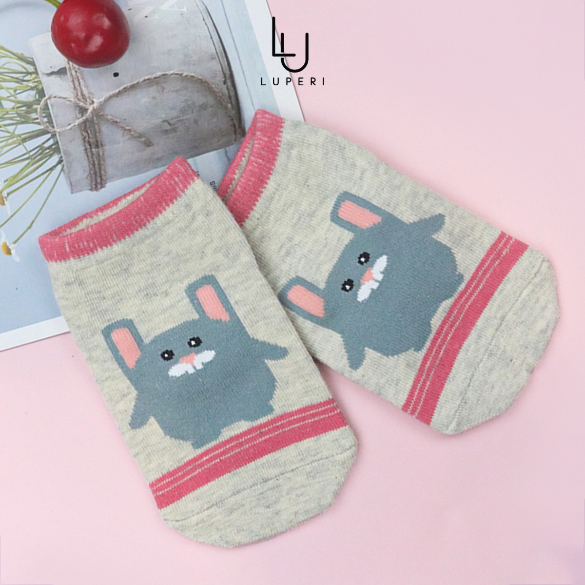 Tất sơ sinh bé gái 0 - 3 tuổi luperi lp27