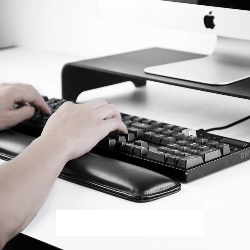 Kê tay bàn phím, lót chuột da CPU siêu mềm, tấm để tay gõ phím máy tính chống mỏi cơ, thanh kê bàn phím, đệm lót tay máy tính.
