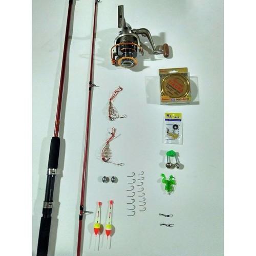 Bộ cần câu 2 khúc 2m7 ,máy yumoshi lc 7000 kèm trọn bộ phụ kiện . kích thước: 1m8 máy 4000