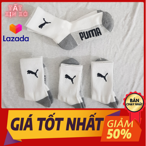 Combo 5 đôi tất thể thao puma cao cổ