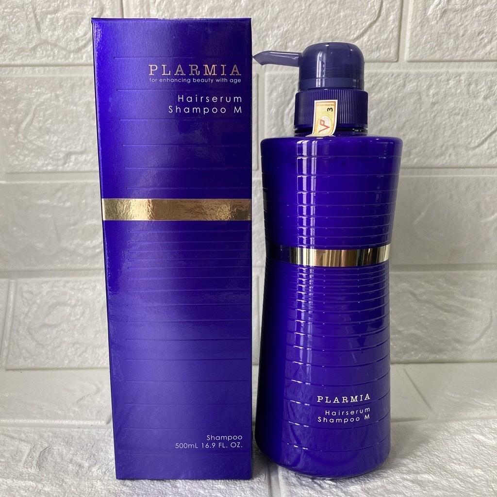 Dầu gội chăm sóc tóc lão hóa Milbon Plarmia Hairserum Shampoo M 500ml