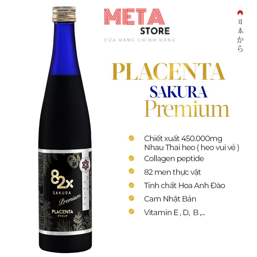 82x Sakura Collagen & Placenta Dưỡng Da Từ Nhật Bản