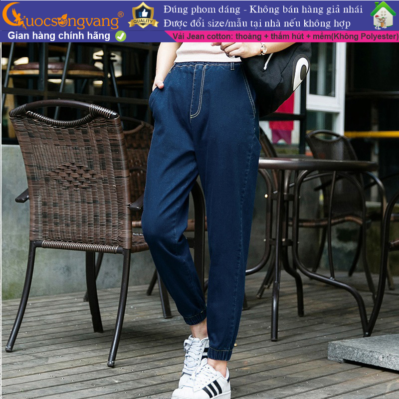 Quần jean jogger nữ đẹp quần nữ Jogger lưng cao GLQ015 Cuocsongvang