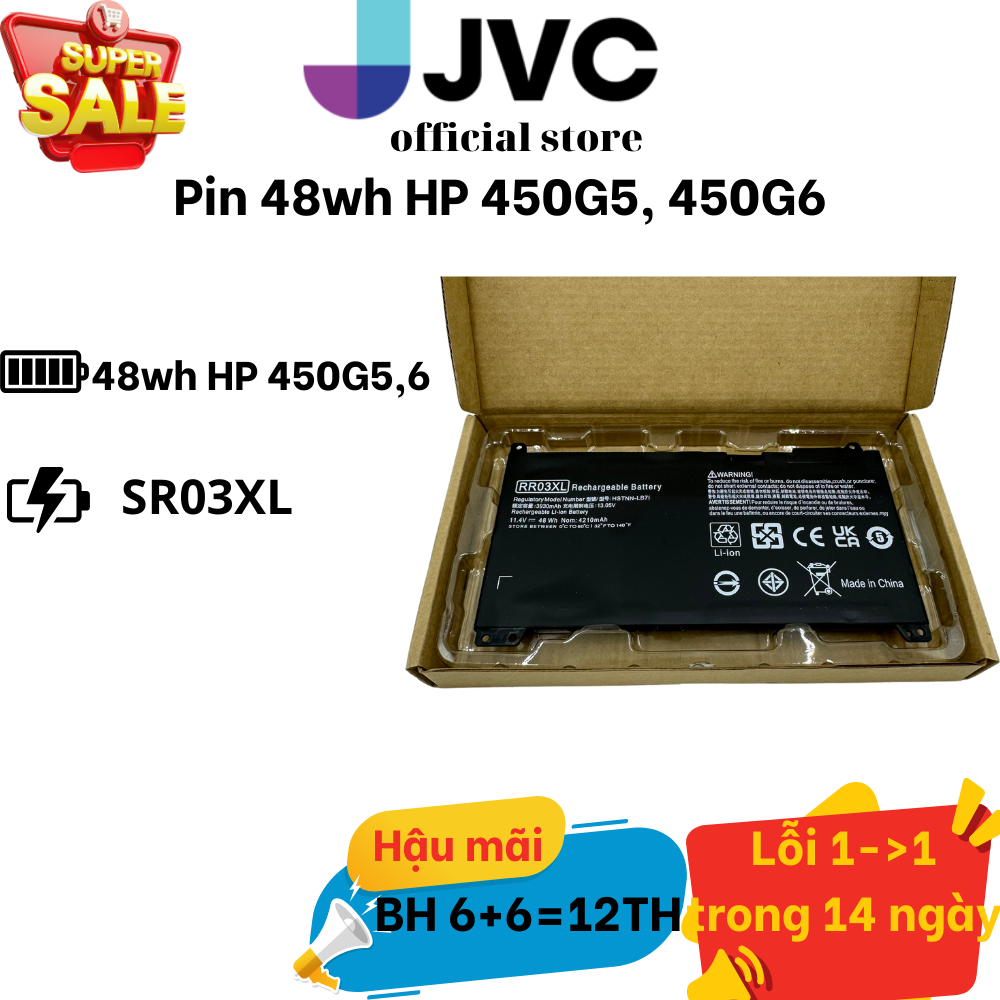 Pin 48wh | rr03xl | pin hp probook 450g5 | hp probook 450ghp probook 430 g4, 440 g4, 440 g5, 450 g4, 470 g4,