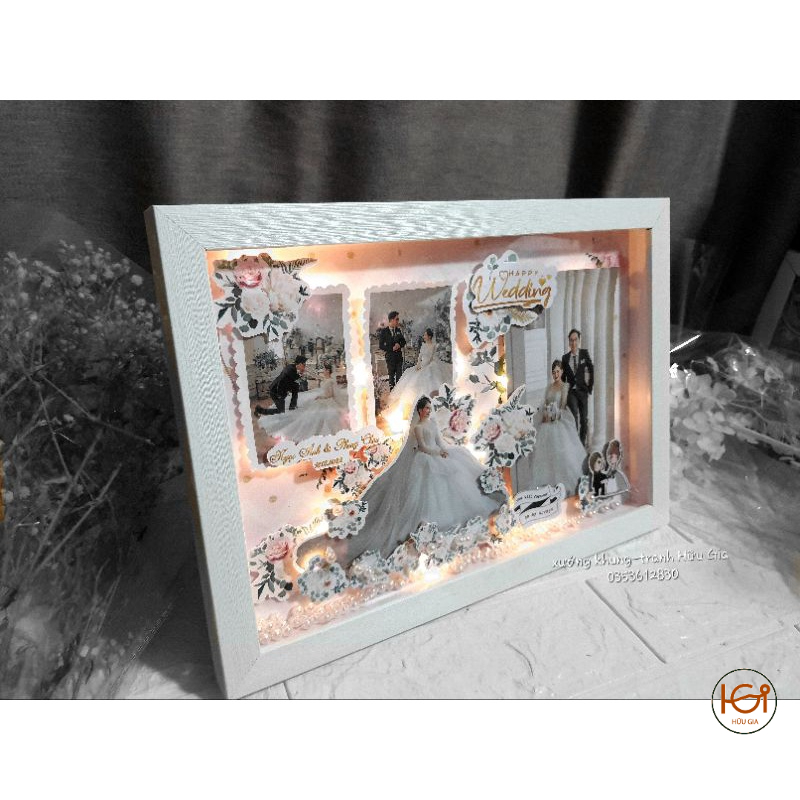 Khung 3d khung hộp sâu 1.5 cm, 15×15, 20×20,1530 ... .chưa trang trí