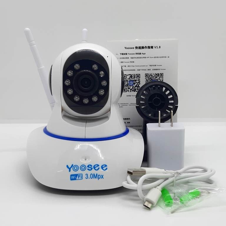 Camera yoosee 2022, 3 anten hh robo ip wifi 720p, ko lan, xoay 355 độ