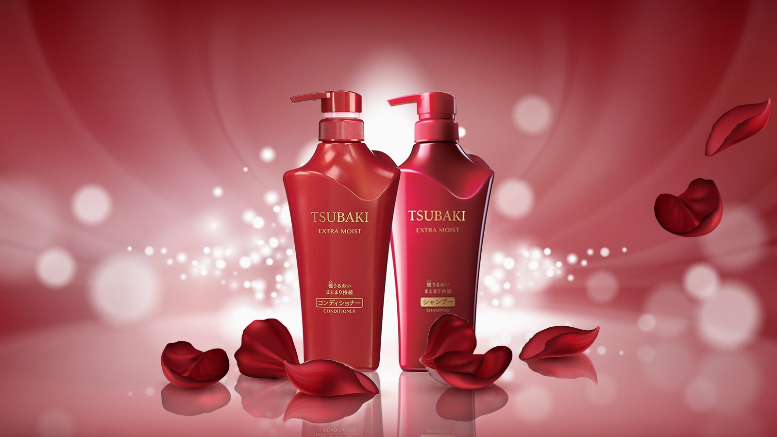 BỘ DẦU GỘI XÃ TSUBAKI SIÊU CẤP ẨM  500ML/CHAI