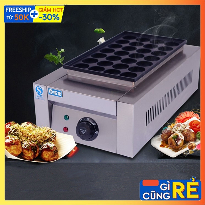 Máy làm bánh bạch tuộc takoyaki 28 bánh sử dụng điện