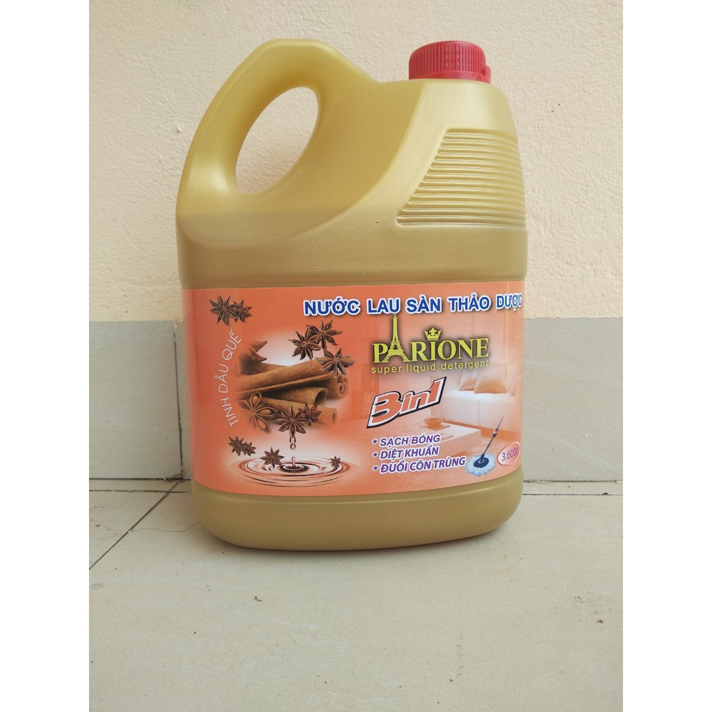 Nước lau sàn organic tinh dầu quế thảo dược 3600ml