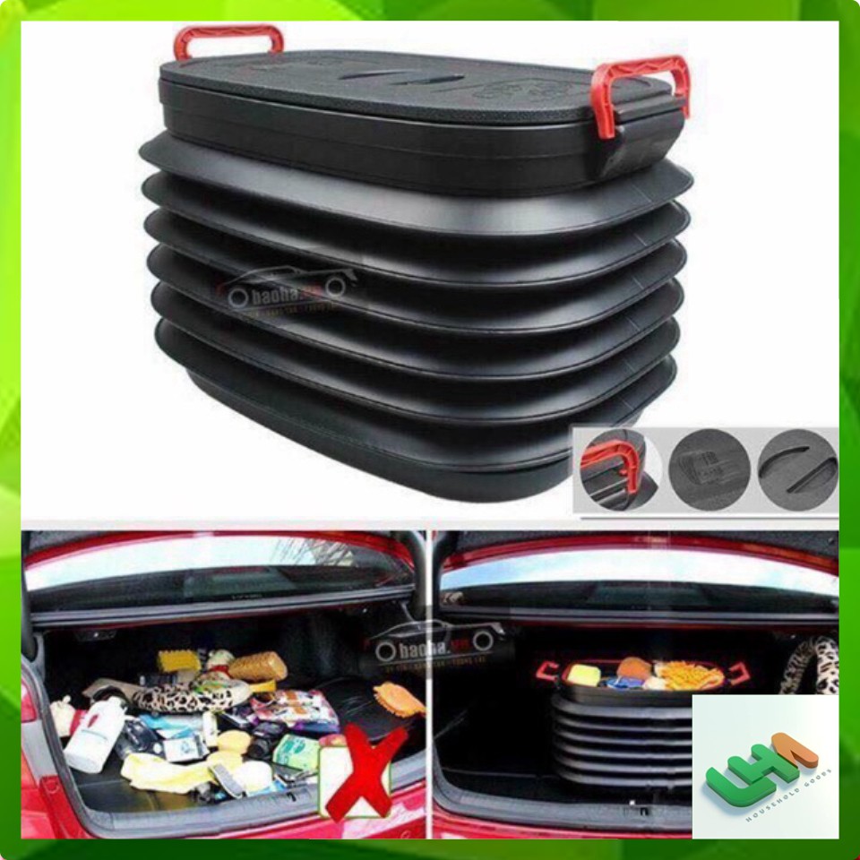 Hộp đựng đồ trong cốp xe ô tô giãn nở dung tích 4l (gập gọn được)