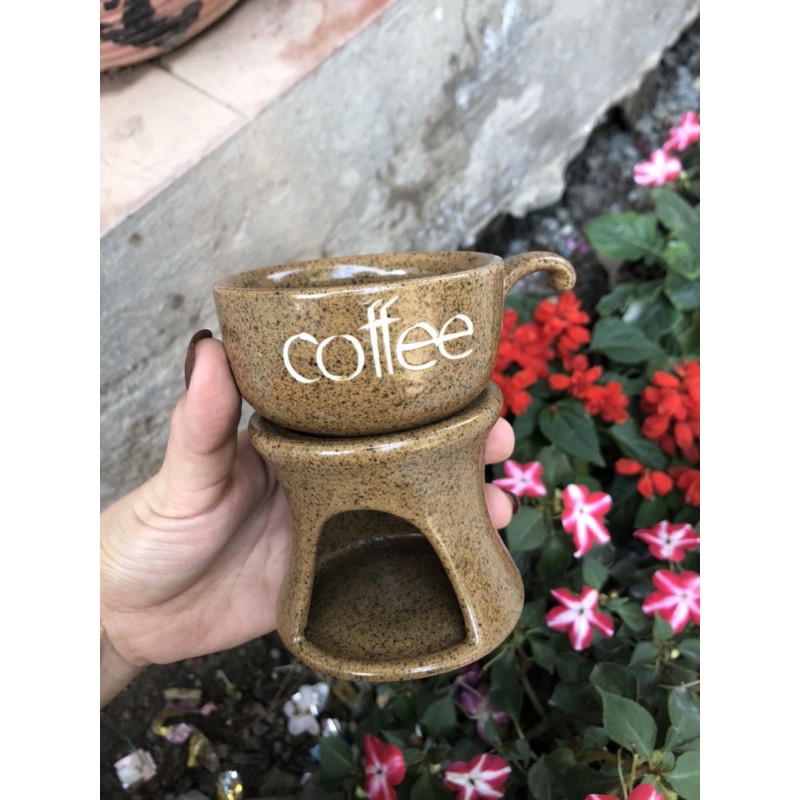 Bộ tách đốt cafe đốt nến có thể làm đèn xông tinh dầu