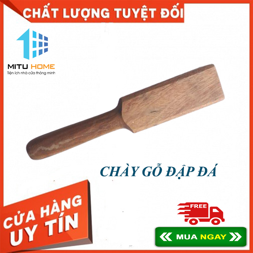 Chày gỗ đập hành tỏi, đập đá - MITUHOME - Chất liệu gỗ nguyên khối tiện lại, chắc chắn và cầm rất chắc nặng tay