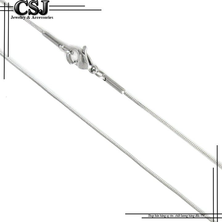 [HCM]DÂY CHUYỀN NỮ INOX KIỂU MÌ VUÔNG NHÍ NHẤT CỰC ĐẸP TẶNG KÈM HỘP QUÀ