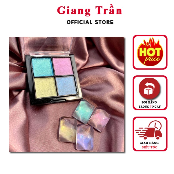 Nhũ tráng gương dạ quang nén 4in1 làm nail cực xinh và lung linh