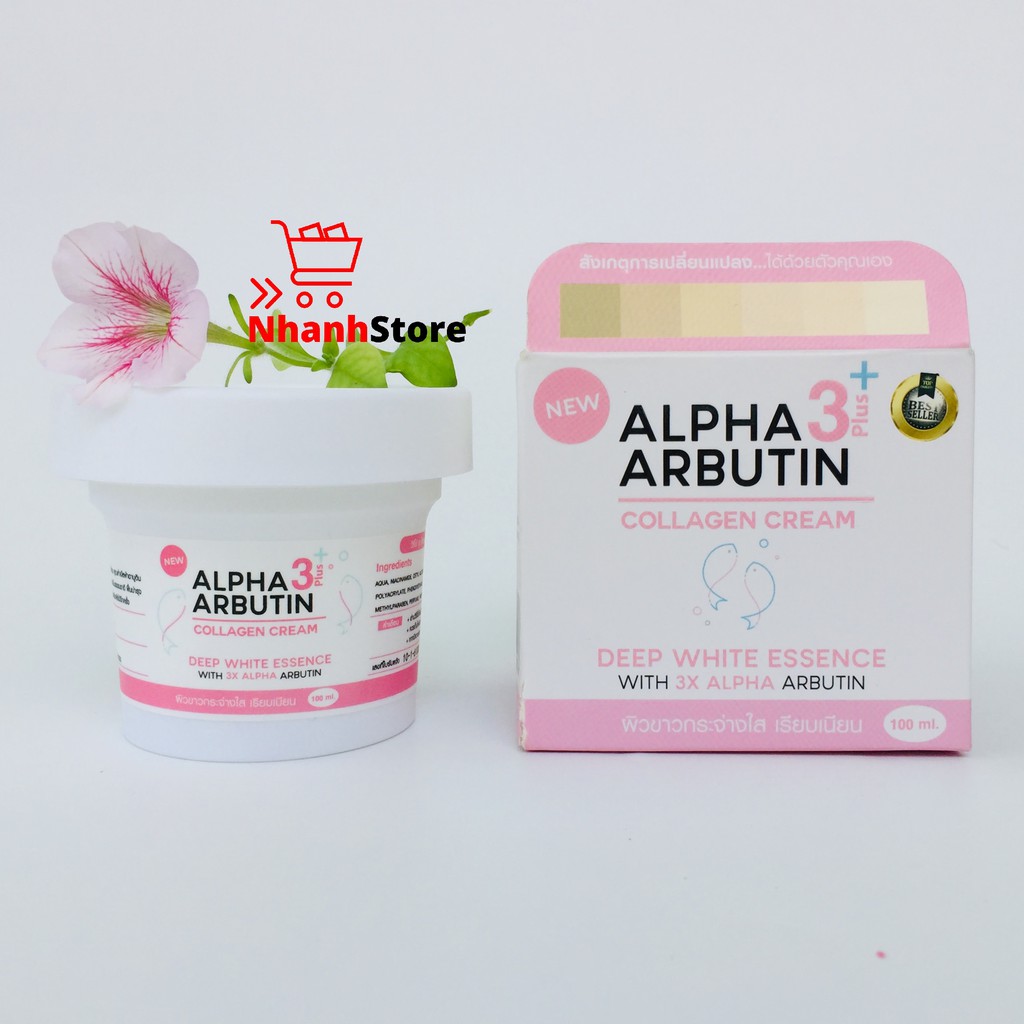 Kem dưỡng trắng da Alpha Arbutin 100g 3 plus new
