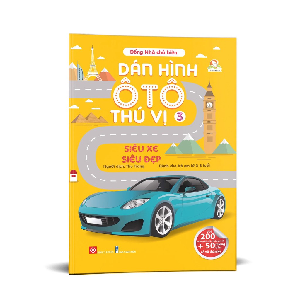 Sách - dán hình ô tô thú vị -
