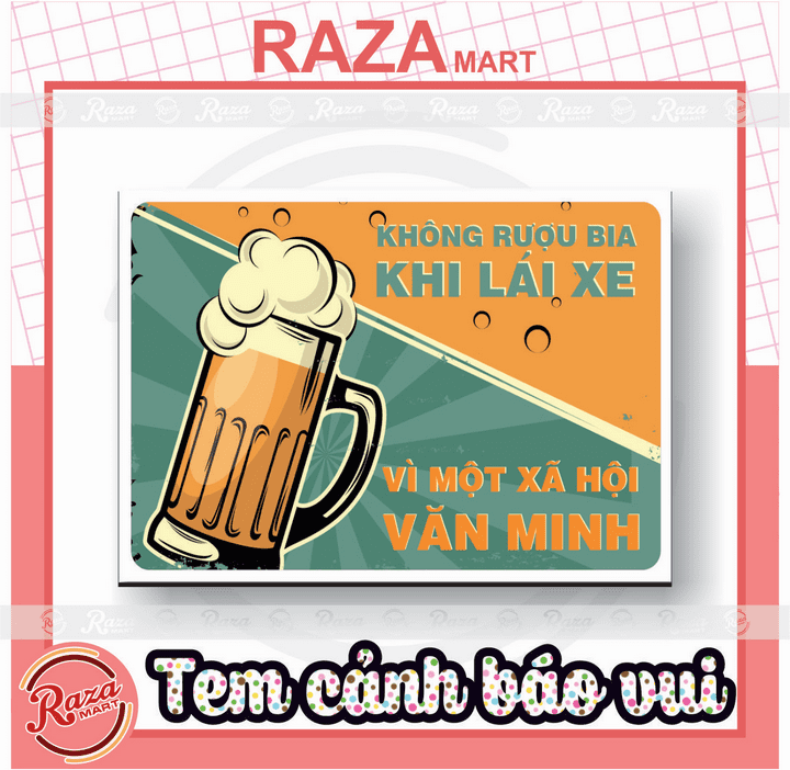 TEM TẤM CẢNH BÁO HÀI HƯỚC 5cm X 7cm DECAL CAO CẤP 5 LỚP CHỐNG NƯỚC, CHỐNG BAY MÀU - Mã 019