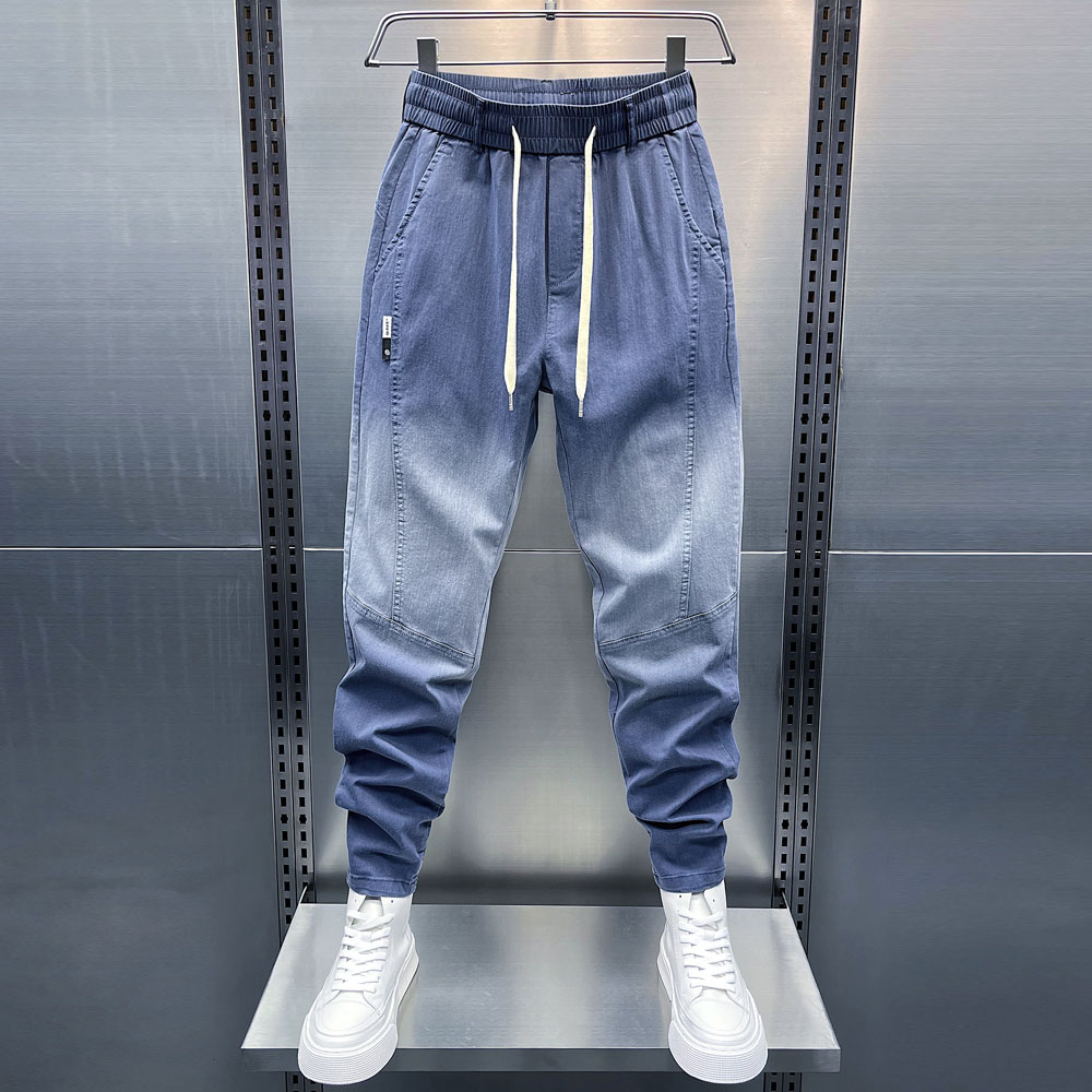 Quần Jean Nam Túi Chéo Cạp Chun Bo Gấu 3 màu Hot Trend 2024 - Jean203