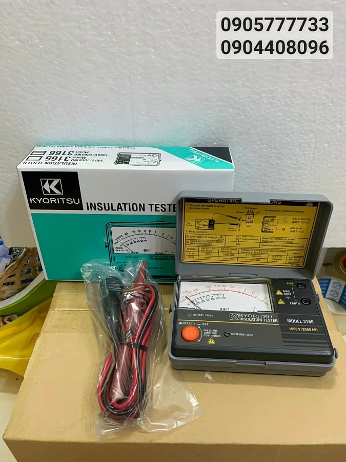 Đồng hồ đo điện trở cách điện Kyoritsu 3166