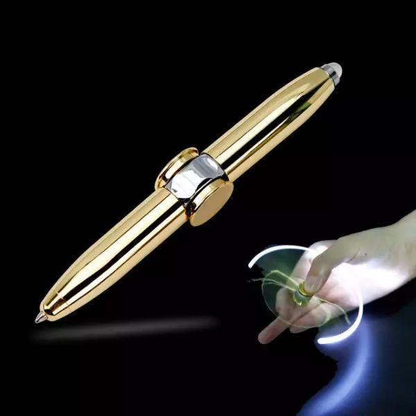 Bút Bi Con Quay Hồi Chuyển có đèn led Chống Căng Thẳng Đồ Chơi Văn Phòng EDC Spinner