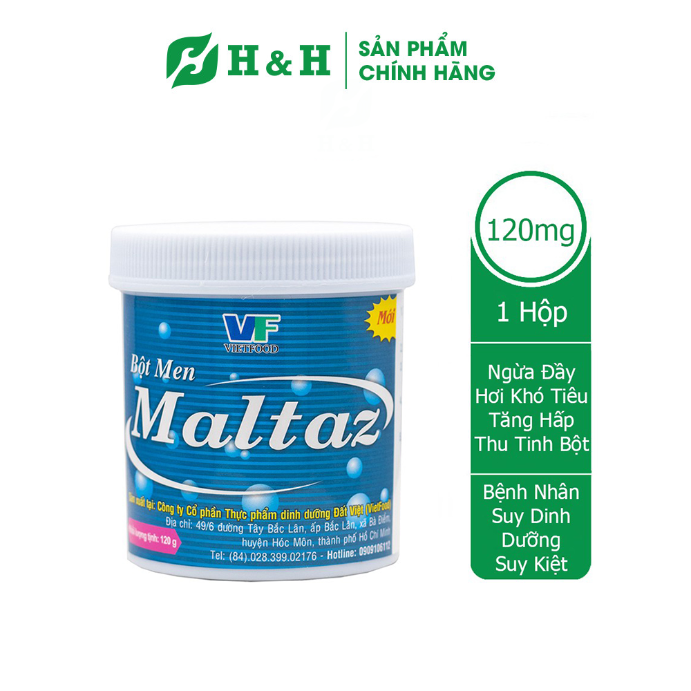 [HCM] Men tiêu hóa Maltaz - Tăng hấp thu tinh bột dành cho bệnh nhân suy dinh dưỡng, suy kiệt (120g)