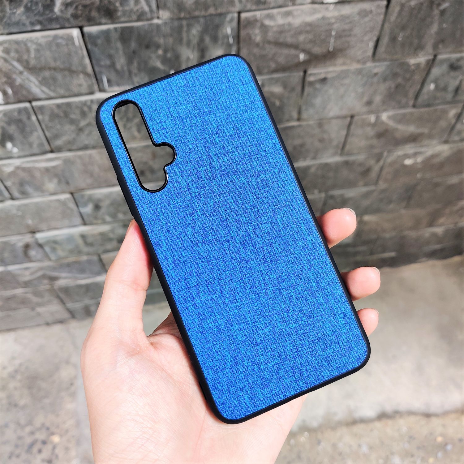 Ốp lưng Huawei Nova 5T Honor 20 Vải Jean Màu độc đáo