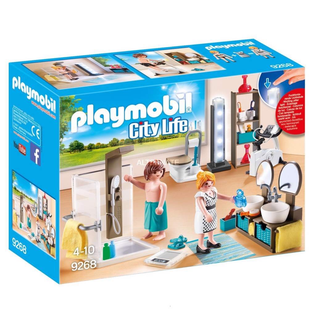 Đồ chơi mô hình Playmobil Nội thất phòng tắm kèm nhân vật 38 pcs