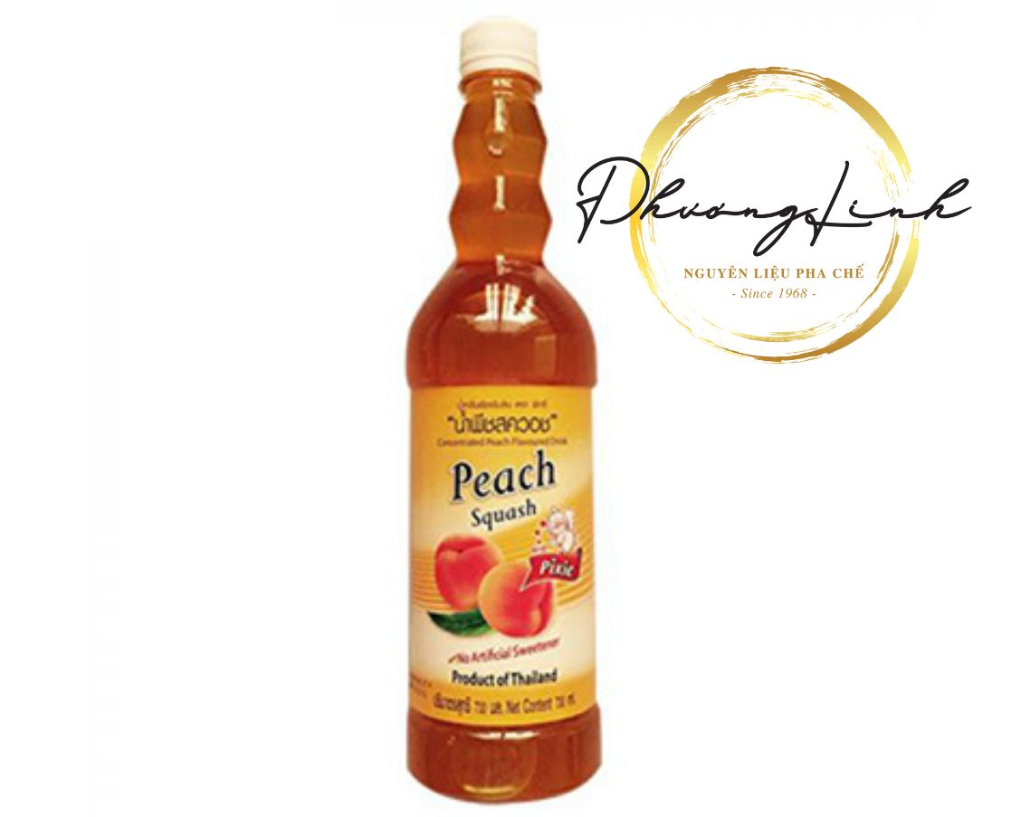 Siro/Syrup Mùi Đào  Hiệu Pixie Thể Tích Chai 730ml Sản Phẩm Như Hình Mô Tả 100%
