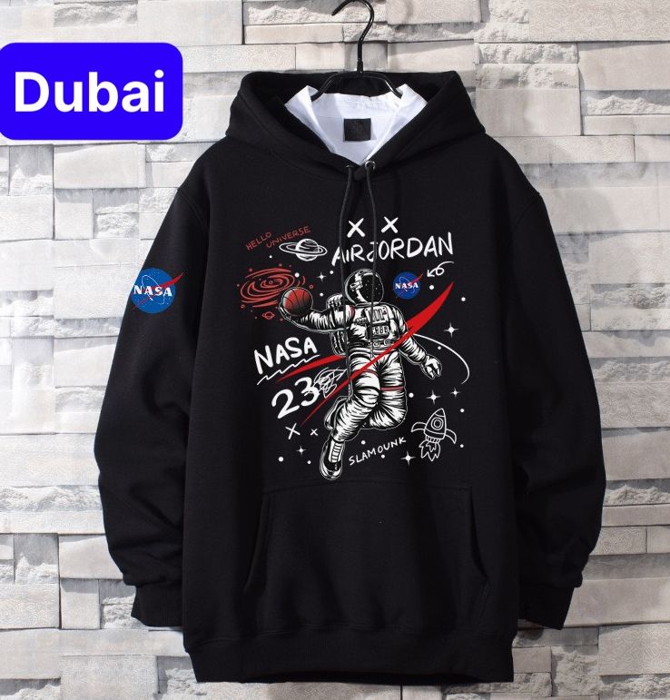 ÁO KHOÁC HOODIE NAM NỮ CHẤT NỈ DÀY PHOM FROM RỘNG  PHI HÀNH GIA JORDAN NASA VIP CHỐNG LẠNH NẮNG NÓNG ĐÔNG HÈ UNISEX NHẬT BẢN 2023 - DUBAI FASHION