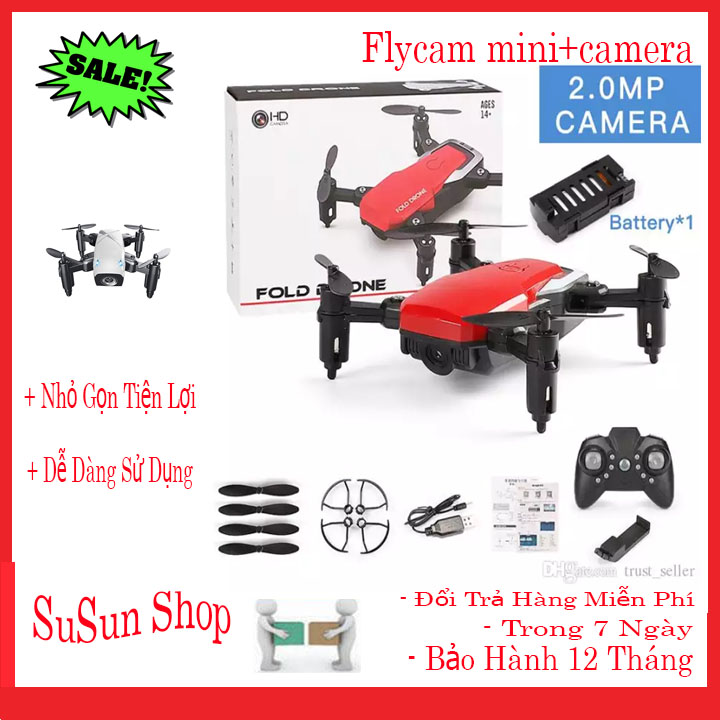 Kèm túi đựng - Máy bay Flycam Teng mini KF609, Camera 4K, nhận diện cử chỉ, gấp gọn kết nối trực tiếp điện thoại - Hãng phân phối chính thức