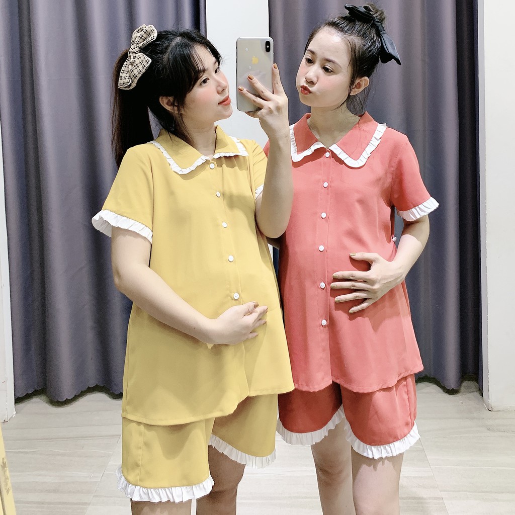 Bộ bầu quần đùi áo cộc MÙA HÈ cực kì mềm mát