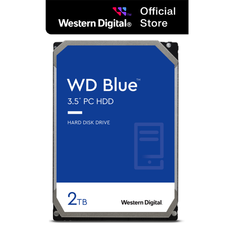 Ổ cứng hdd western digital wd blue 2tb/64mb/5400rpm/3.5" - wd20ezaz/wd20ezrz