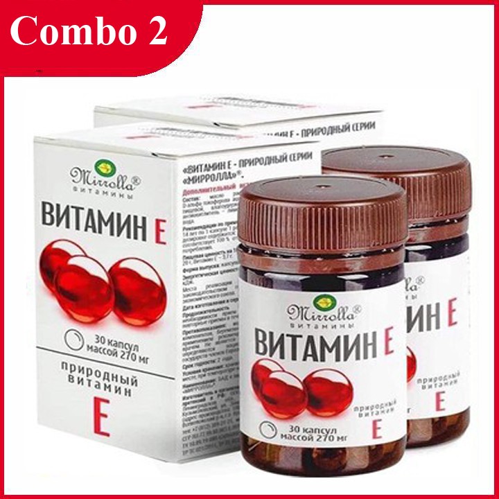 [HCM][Combo 2] Vitamin e đỏ Nga - hộp 30 viên chính hãng - vitamin e đỏ lọ  được rất nhiều chị em tin dùng bởi chất lượng và hiệu quả của sản phẩm cực tốt