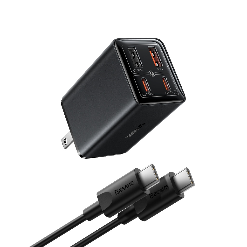 Cốc sạc nhanh os-baseus gan6 pro fast charger 2c+2u 65w