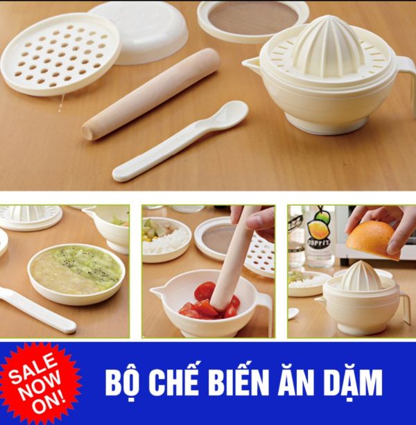 Bộ chế biến ăn dặm kiểu nhật 7 món