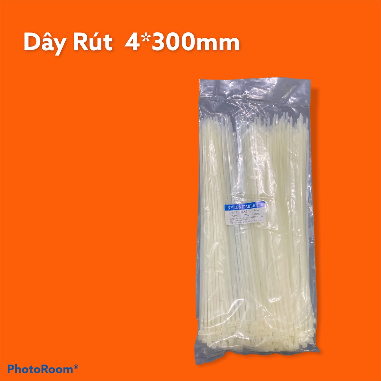 Dây rút nhựa 4*300mm