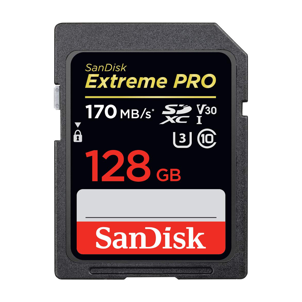 Thẻ nhớ sdxc sandisk extreme pro uhs-i u3 4k 170mb/s - 128gb